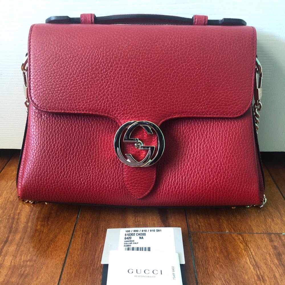 Gucci interlocking GG crossbody chain shoulder bag